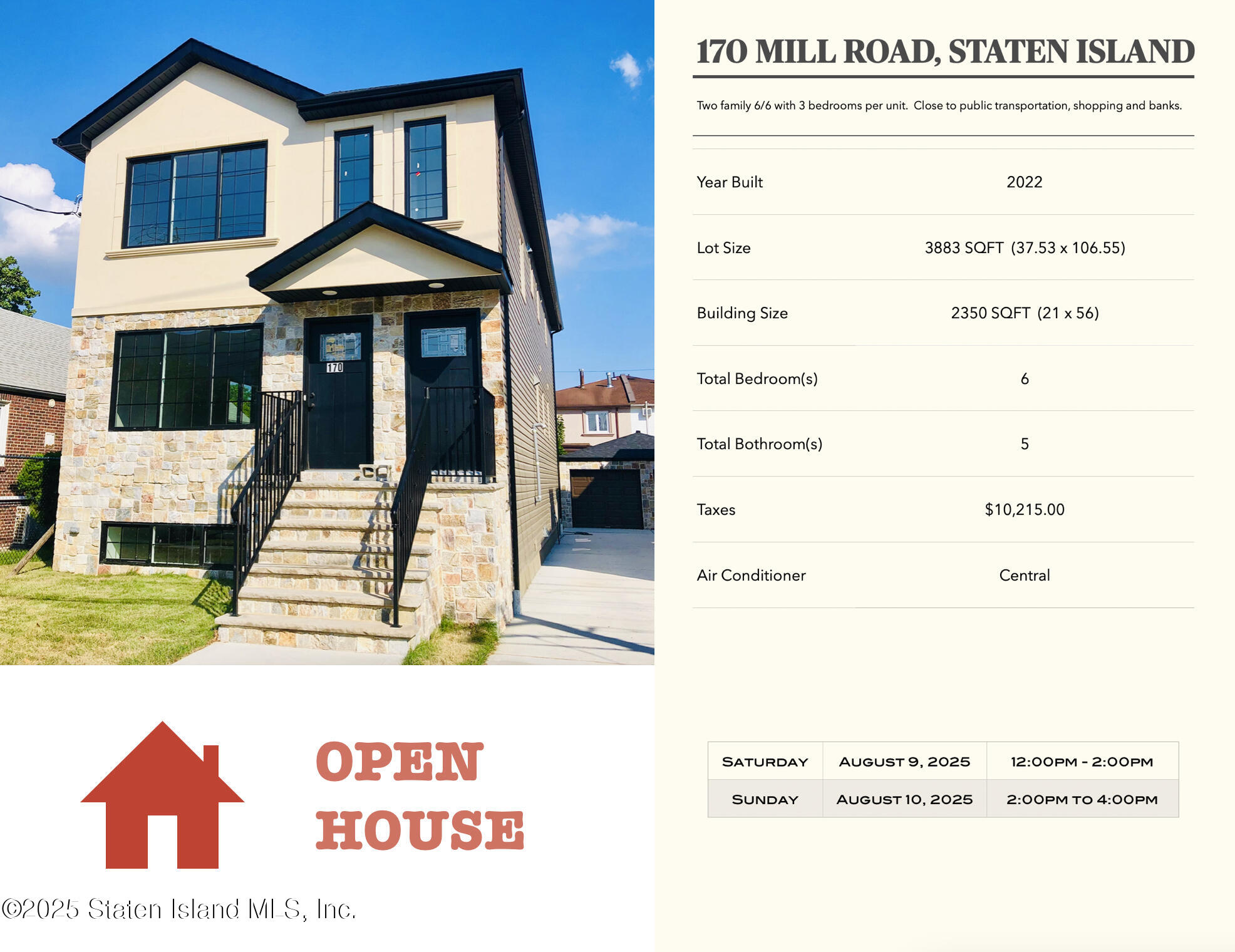 170 Mill Road, Staten Island, NY, 10306